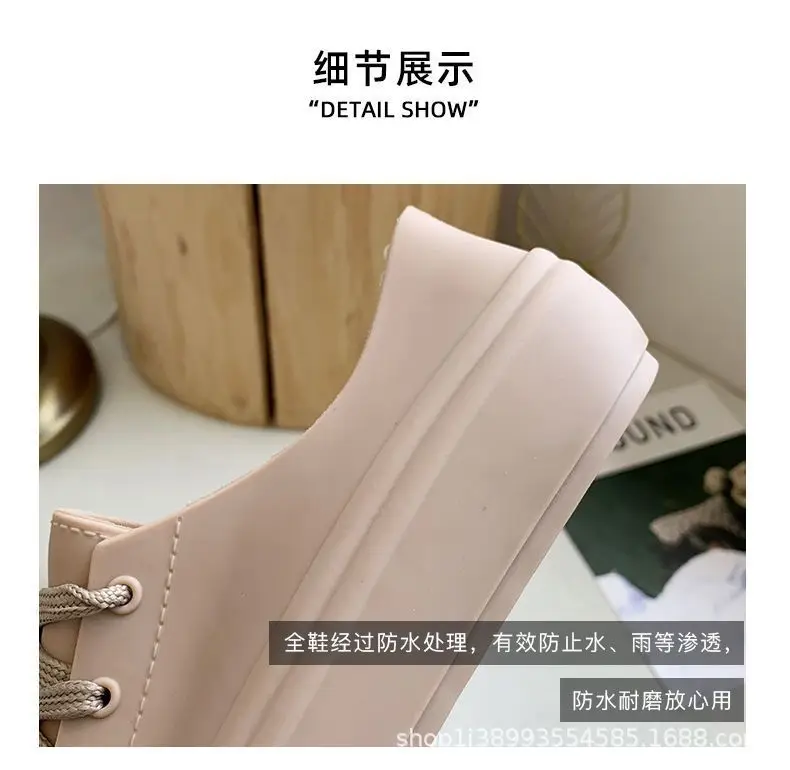 Spring and Autumn New Waterproof White Shoes for Female Students, Women's Single Shoes, Women's Shoes, Spring Flat Shoes, Women's Sneakers, Women's Models — feature 5