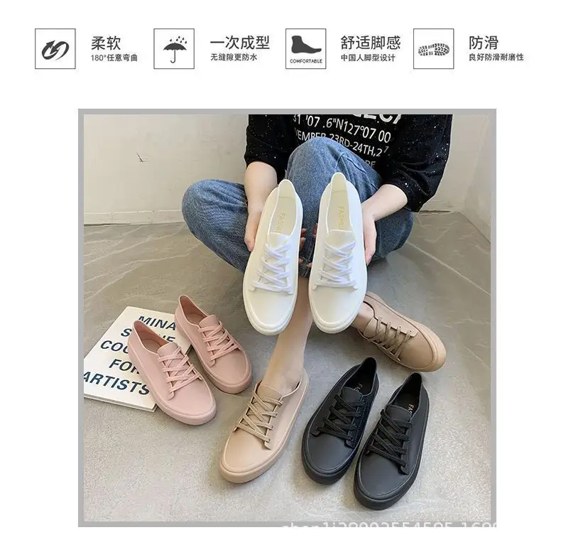 Spring and Autumn New Waterproof White Shoes for Female Students, Women's Single Shoes, Women's Shoes, Spring Flat Shoes, Women's Sneakers, Women's Models — feature 8