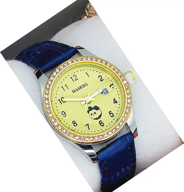 Women's Gold Luminous Quartz Watch with Red Strap - Image 18