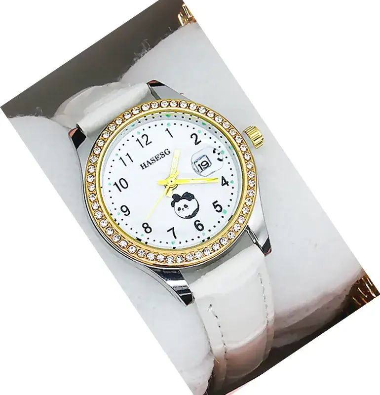 Women's Gold Luminous Quartz Watch with Red Strap - Image 23