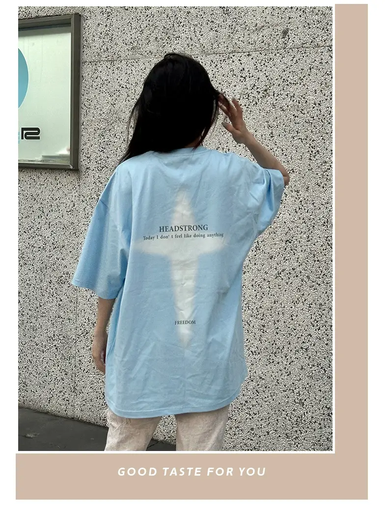 Men Printed White Short Sleeve T-Shirt Summer Hip Hop — feature 23