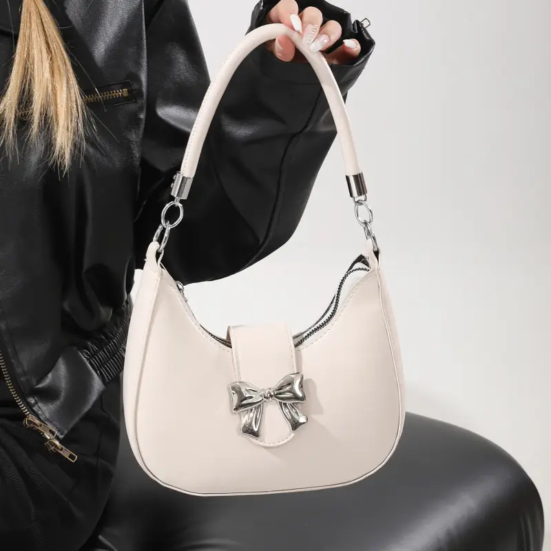 Beige Korean Style Shoulder Bag 2024 - Image 8