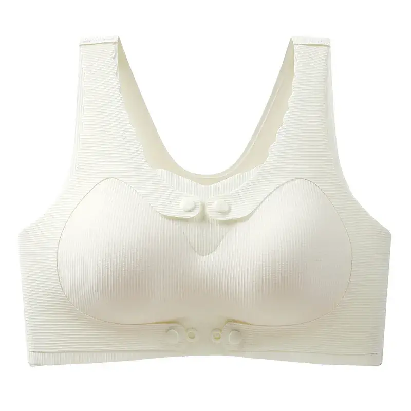 White Front Button Push Up Underwear Set - Image 13