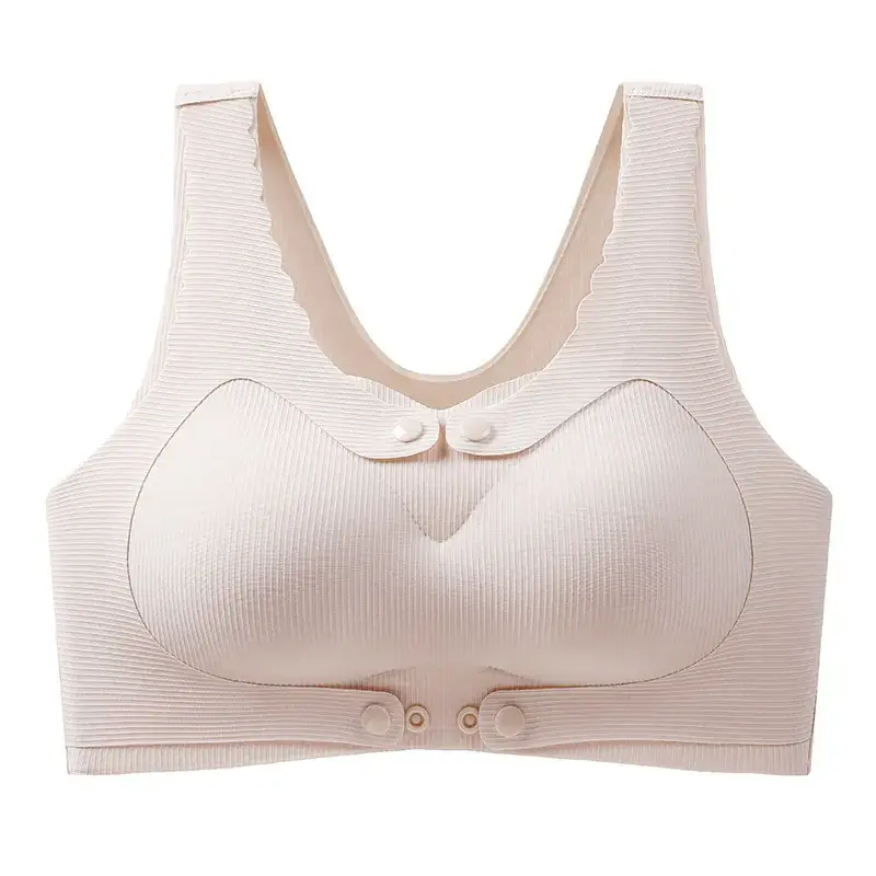 White Front Button Push Up Underwear Set - Image 2