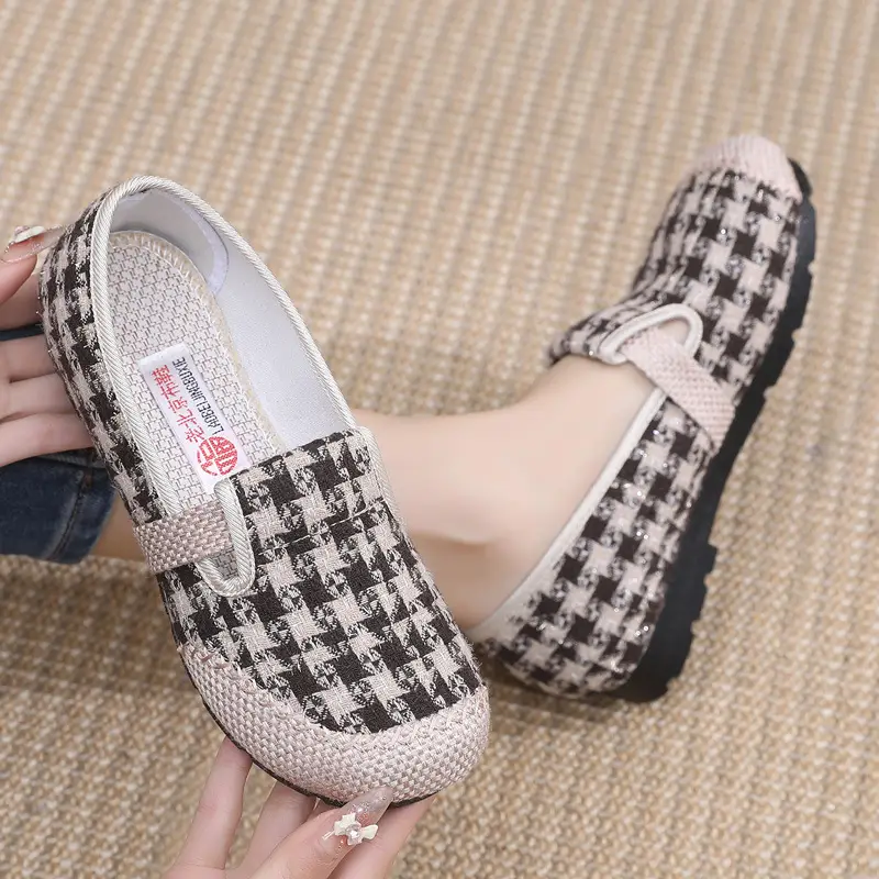 Women's Shoes Spring New Old Beijing Cloth Shoes Women's Single Shoes Breathable Cotton and Linen Cloth Shoes Slip-on Lazy Casual Fisherman Shoes - Image 6