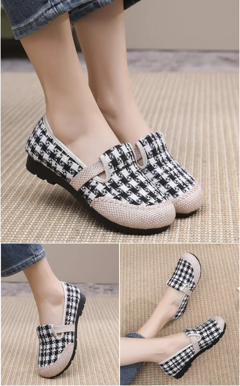 Women's Shoes Spring New Old Beijing Cloth Shoes Women's Single Shoes Breathable Cotton and Linen Cloth Shoes Slip-on Lazy Casual Fisherman Shoes — feature 13
