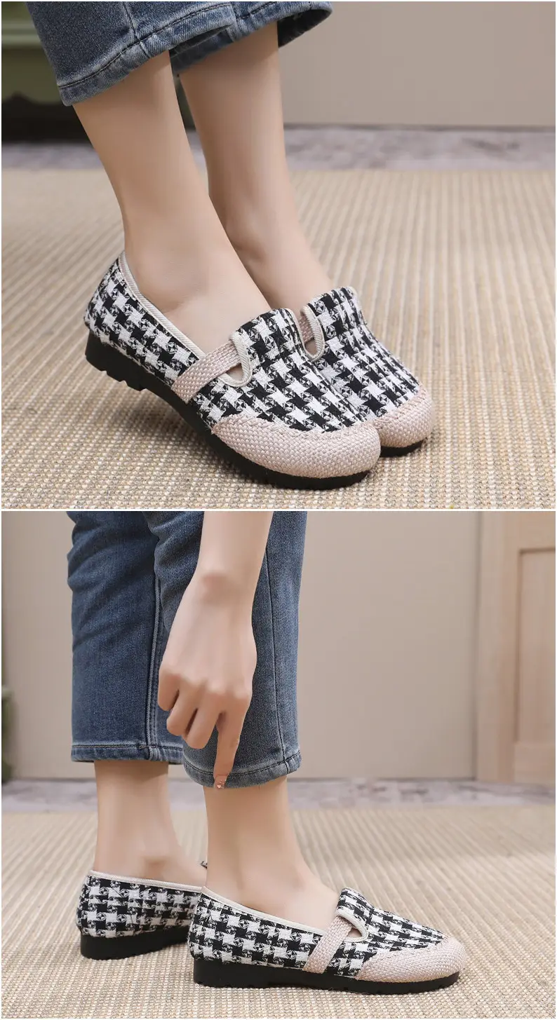 Women's Shoes Spring New Old Beijing Cloth Shoes Women's Single Shoes Breathable Cotton and Linen Cloth Shoes Slip-on Lazy Casual Fisherman Shoes — feature 14