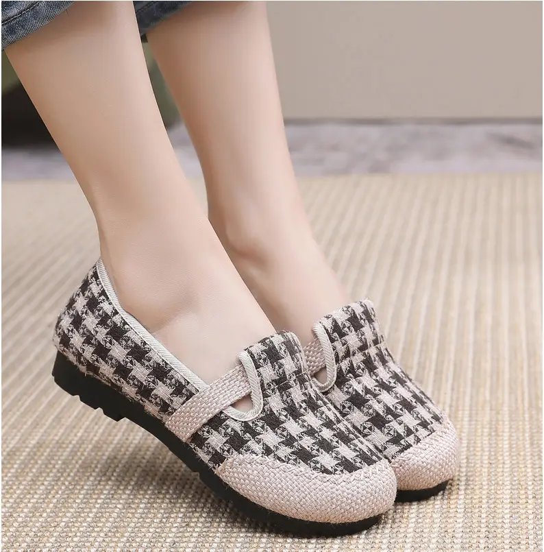 Women's Shoes Spring New Old Beijing Cloth Shoes Women's Single Shoes Breathable Cotton and Linen Cloth Shoes Slip-on Lazy Casual Fisherman Shoes — feature 16