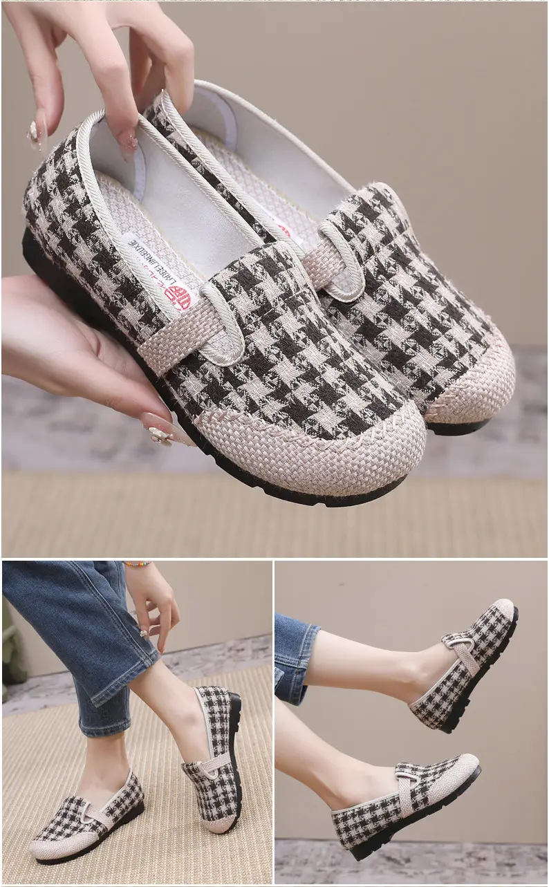 Women's Shoes Spring New Old Beijing Cloth Shoes Women's Single Shoes Breathable Cotton and Linen Cloth Shoes Slip-on Lazy Casual Fisherman Shoes — feature 17