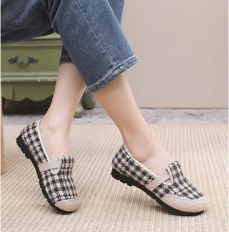 Women's Shoes Spring New Old Beijing Cloth Shoes Women's Single Shoes Breathable Cotton and Linen Cloth Shoes Slip-on Lazy Casual Fisherman Shoes — feature 19