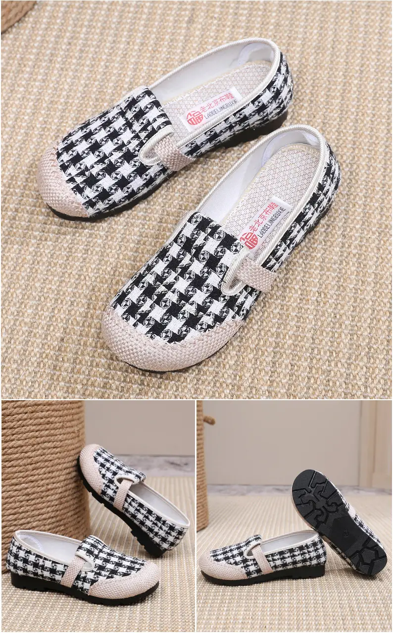 Women's Shoes Spring New Old Beijing Cloth Shoes Women's Single Shoes Breathable Cotton and Linen Cloth Shoes Slip-on Lazy Casual Fisherman Shoes — feature 22