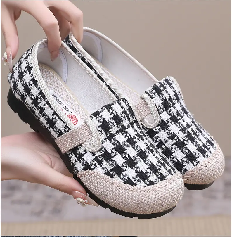 Women's Shoes Spring New Old Beijing Cloth Shoes Women's Single Shoes Breathable Cotton and Linen Cloth Shoes Slip-on Lazy Casual Fisherman Shoes — feature 27