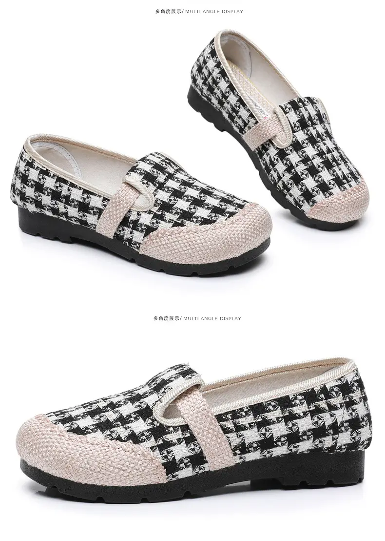 Women's Shoes Spring New Old Beijing Cloth Shoes Women's Single Shoes Breathable Cotton and Linen Cloth Shoes Slip-on Lazy Casual Fisherman Shoes — feature 30