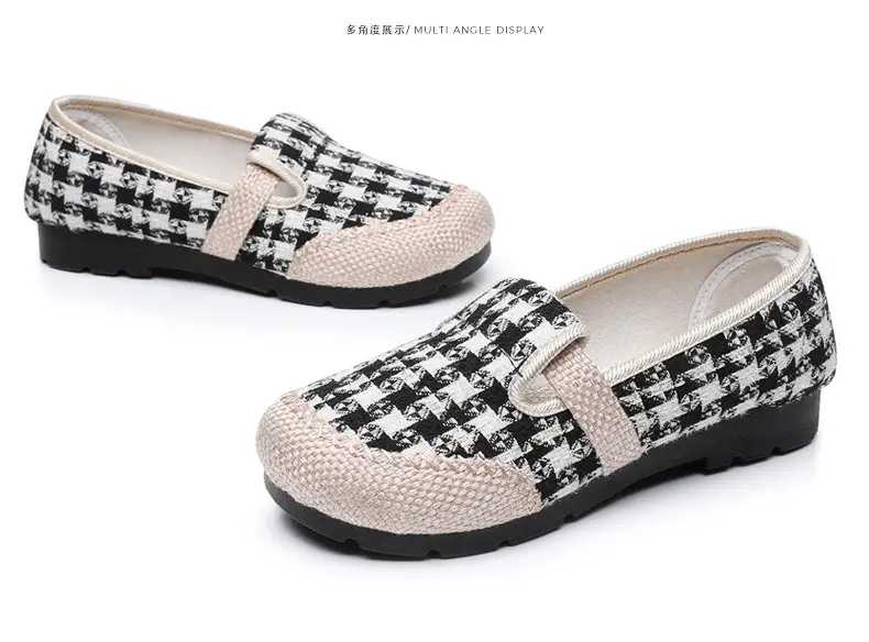 Women's Shoes Spring New Old Beijing Cloth Shoes Women's Single Shoes Breathable Cotton and Linen Cloth Shoes Slip-on Lazy Casual Fisherman Shoes — feature 31