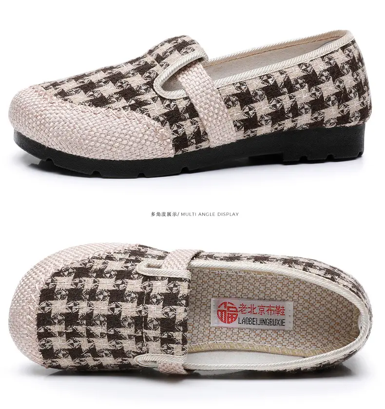 Women's Shoes Spring New Old Beijing Cloth Shoes Women's Single Shoes Breathable Cotton and Linen Cloth Shoes Slip-on Lazy Casual Fisherman Shoes — feature 33