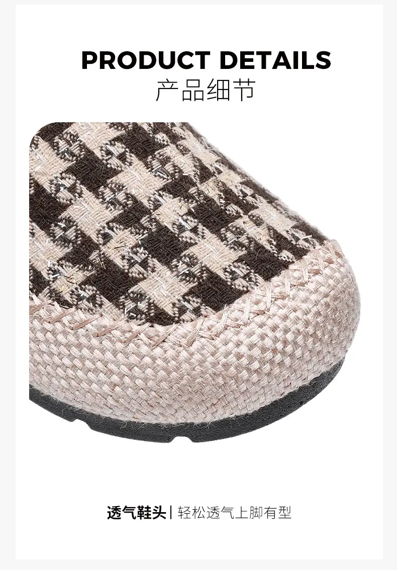 Women's Shoes Spring New Old Beijing Cloth Shoes Women's Single Shoes Breathable Cotton and Linen Cloth Shoes Slip-on Lazy Casual Fisherman Shoes — feature 9