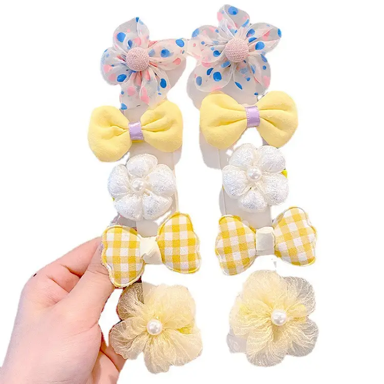 Princess Bow Hairpins for Girls Purple Flower Clips - Image 6