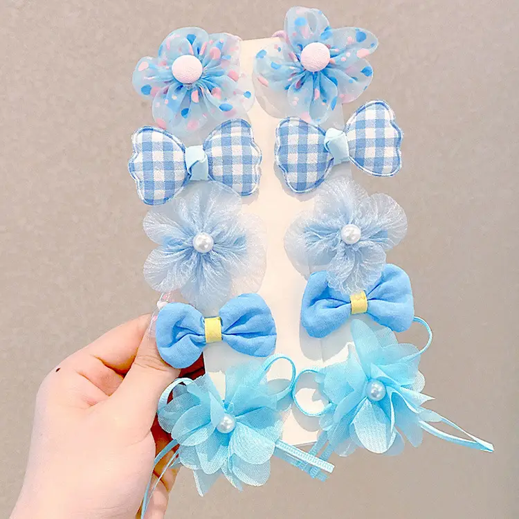 Princess Bow Hairpins for Girls Purple Flower Clips — feature 3