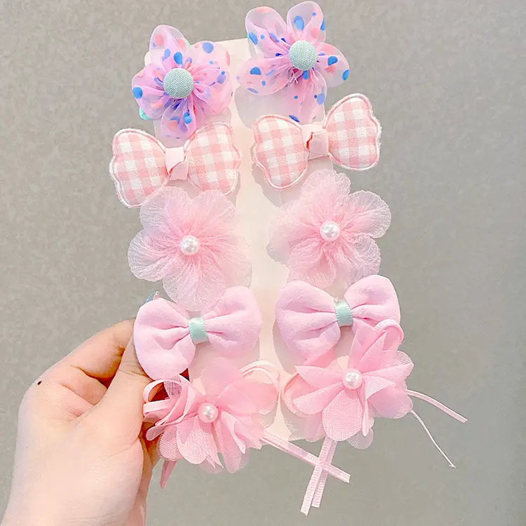Princess Bow Hairpins for Girls Purple Flower Clips — feature 9