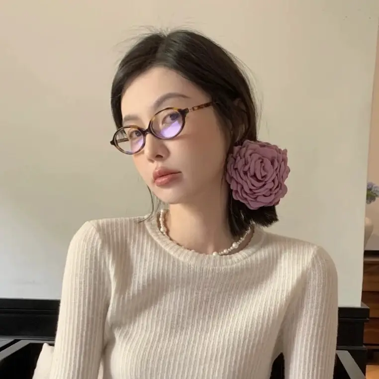 Women's White Rose Hair Clip for Spring Summer - Image 21