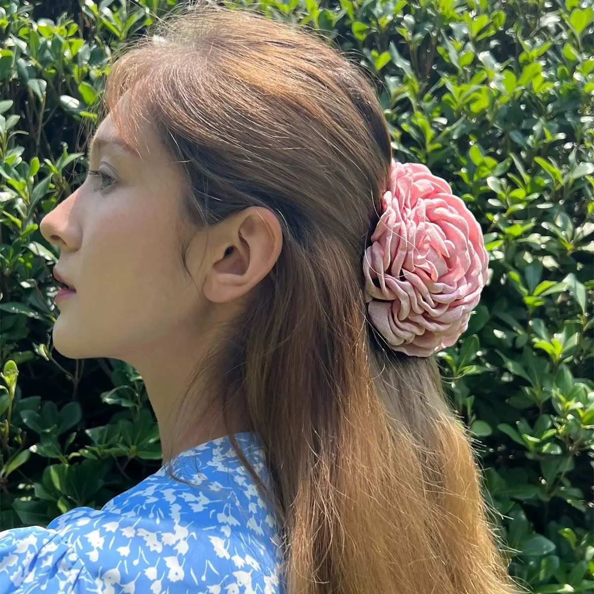 Women's White Rose Hair Clip for Spring Summer - Image 22