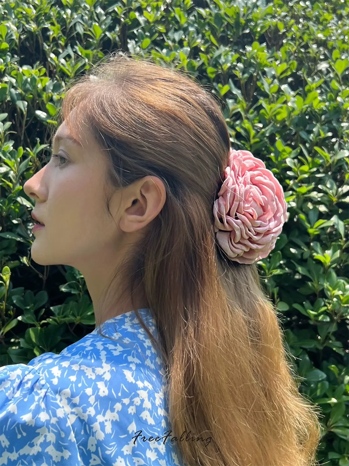 Women's White Rose Hair Clip for Spring Summer — feature 3