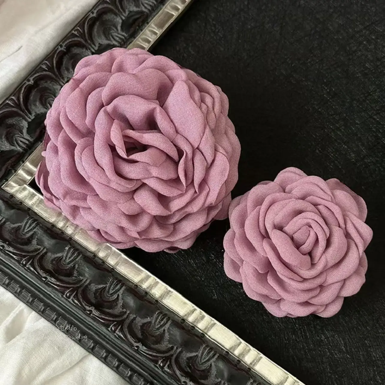 Women's White Rose Hair Clip for Spring Summer — feature 8