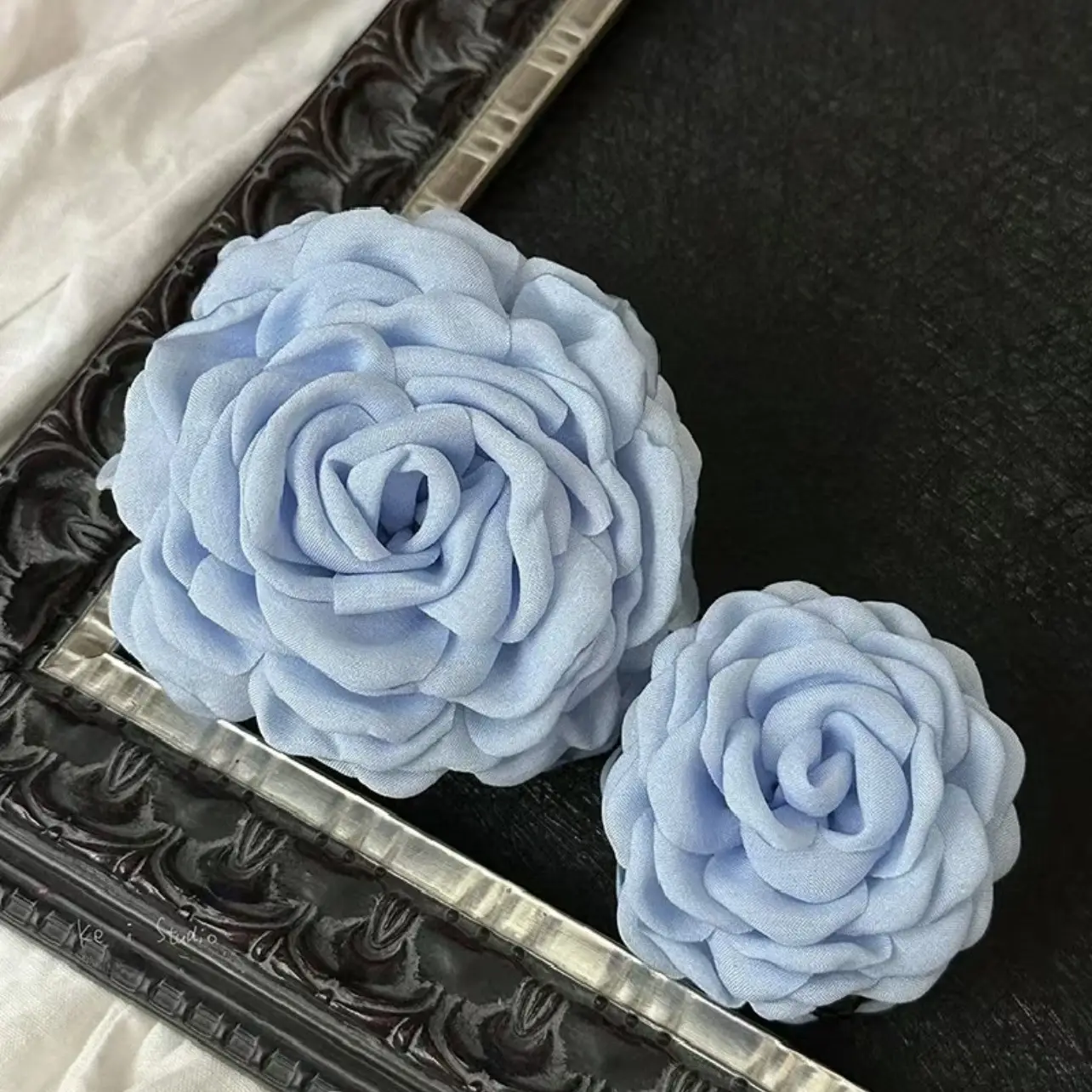 Women's White Rose Hair Clip for Spring Summer - Image 11