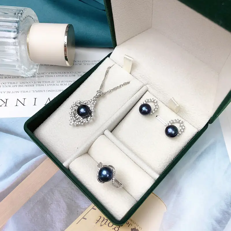 Three-Piece Pearl Jewelry Set for Women - Image 5