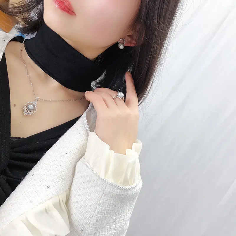 Three-Piece Pearl Jewelry Set for Women - Image 6