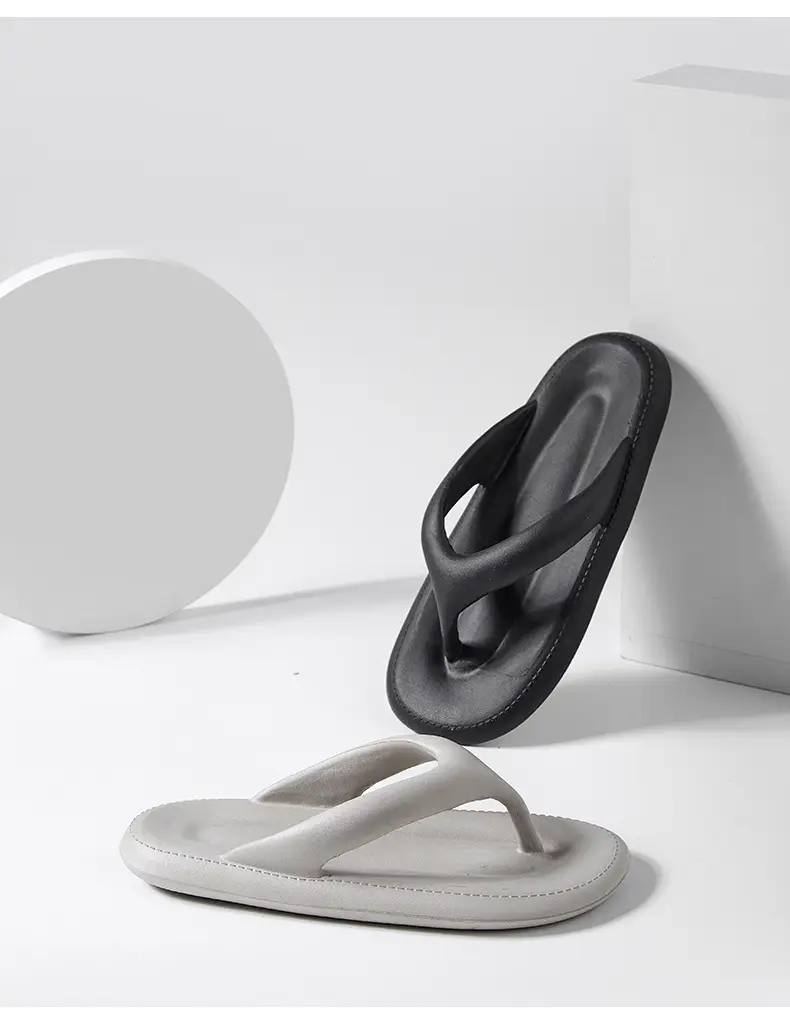 2024 New flip flops men's summer thick bottom new high-grade men's slippers couple fashion sandals — feature 10