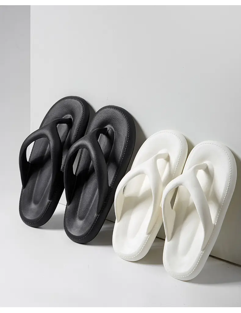 2024 New flip flops men's summer thick bottom new high-grade men's slippers couple fashion sandals — feature 11
