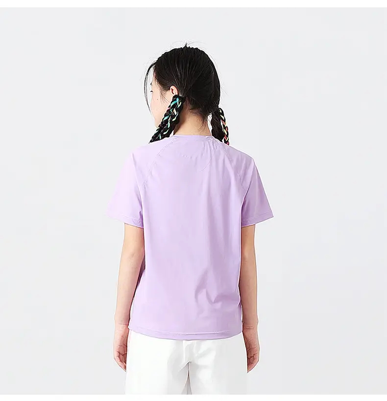 Summer Korean Kids White Short Sleeve T-Shirt — feature 41