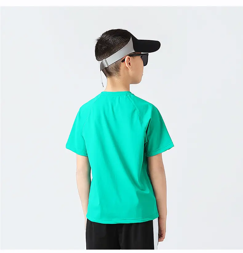 Summer Korean Kids White Short Sleeve T-Shirt — feature 47