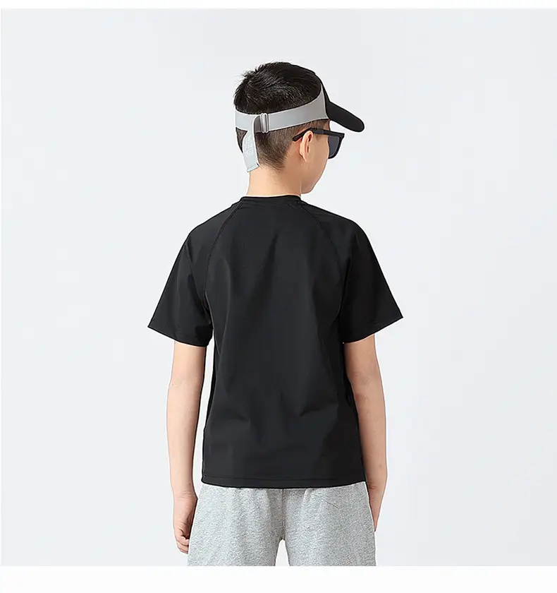 Summer Korean Kids White Short Sleeve T-Shirt — feature 51