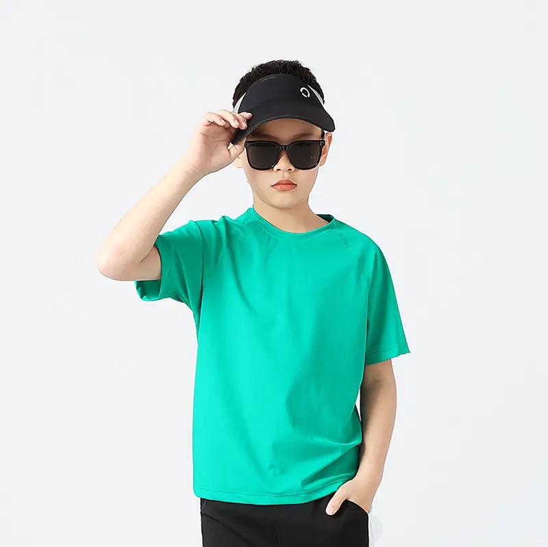 Summer Korean Kids White Short Sleeve T-Shirt - Image 9