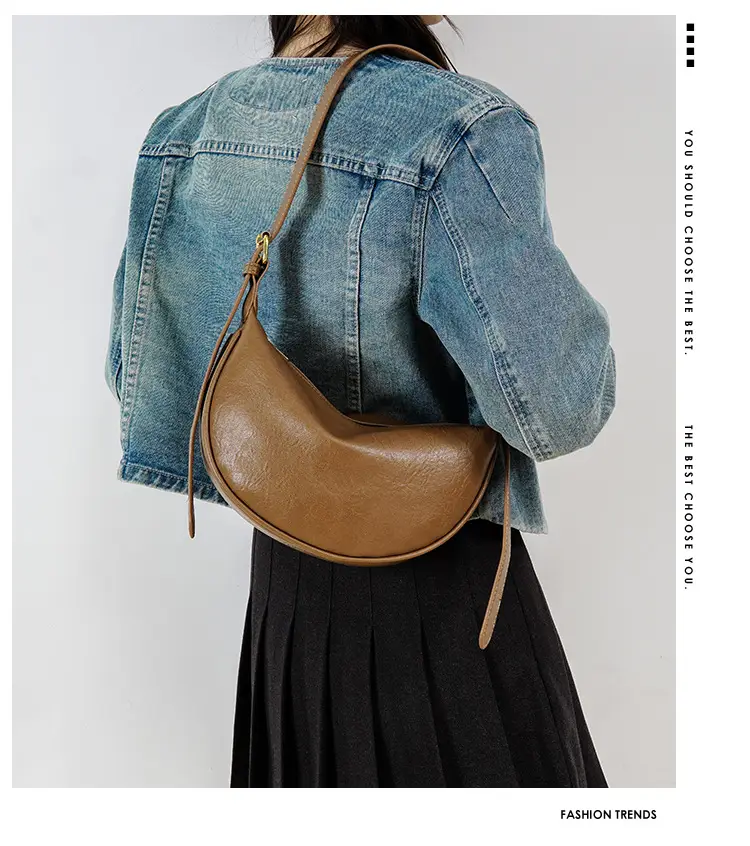 Women's Brown Leather Crossbody Bag with Adjustable Strap — feature 5