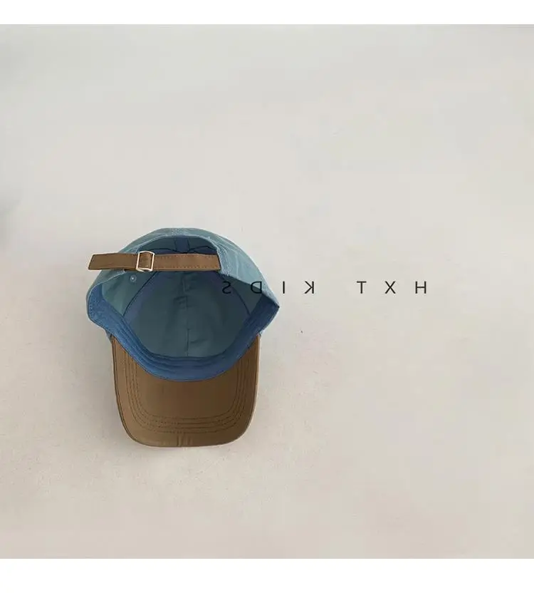 Children's Blue Brown Embroidered Baseball Cap — feature 10