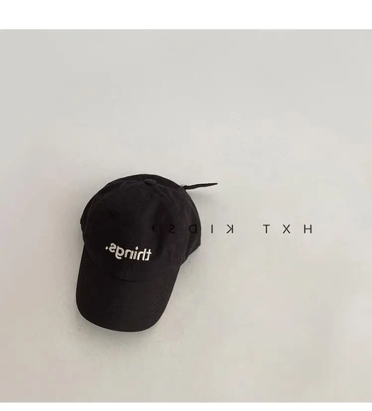 Children's Blue Brown Embroidered Baseball Cap — feature 8