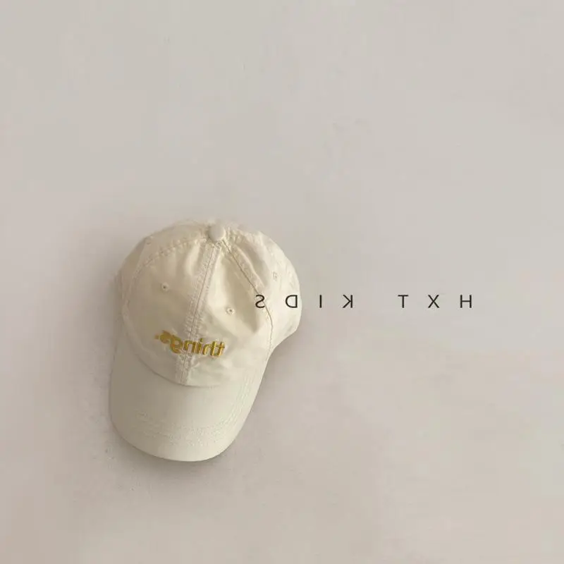 Children's Blue Brown Embroidered Baseball Cap - Image 5