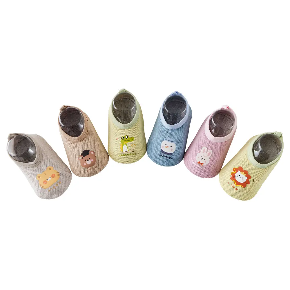 Pink Bunny Toddler Slip-On Socks for 1-3 Years