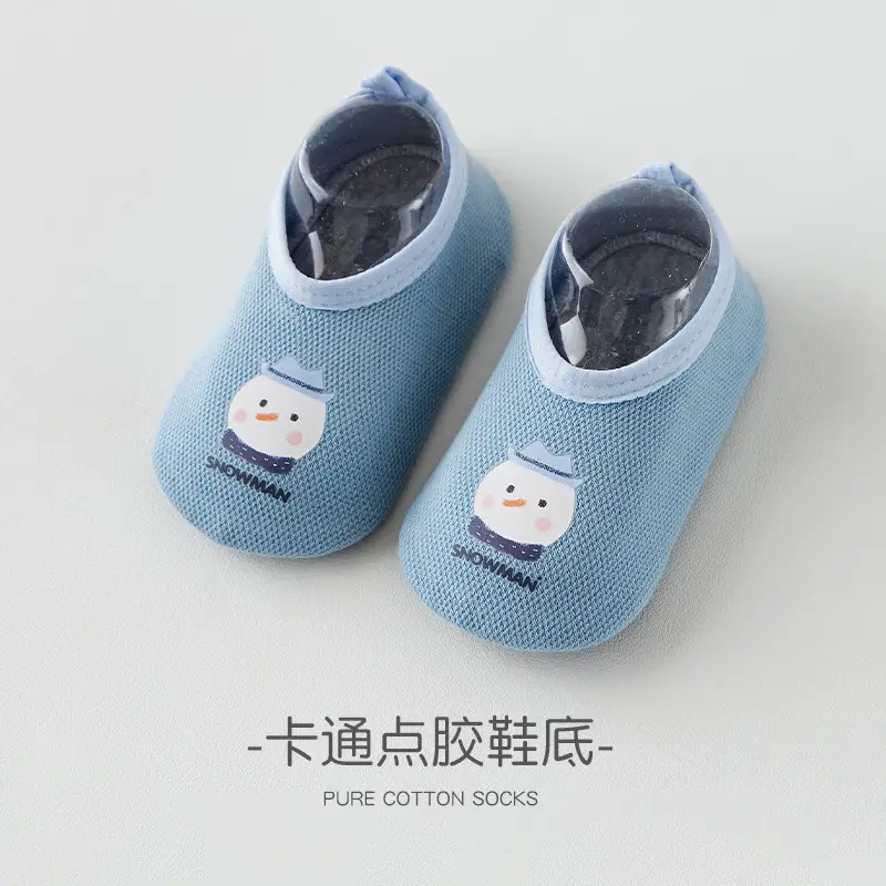 Pink Bunny Toddler Slip-On Socks for 1-3 Years