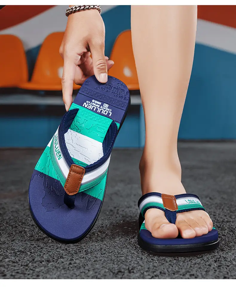 Summer flip flops men's personalized outdoor beach shoes summer outdoor trendy soft bottom non-slip sandals men's fashion — feature 10