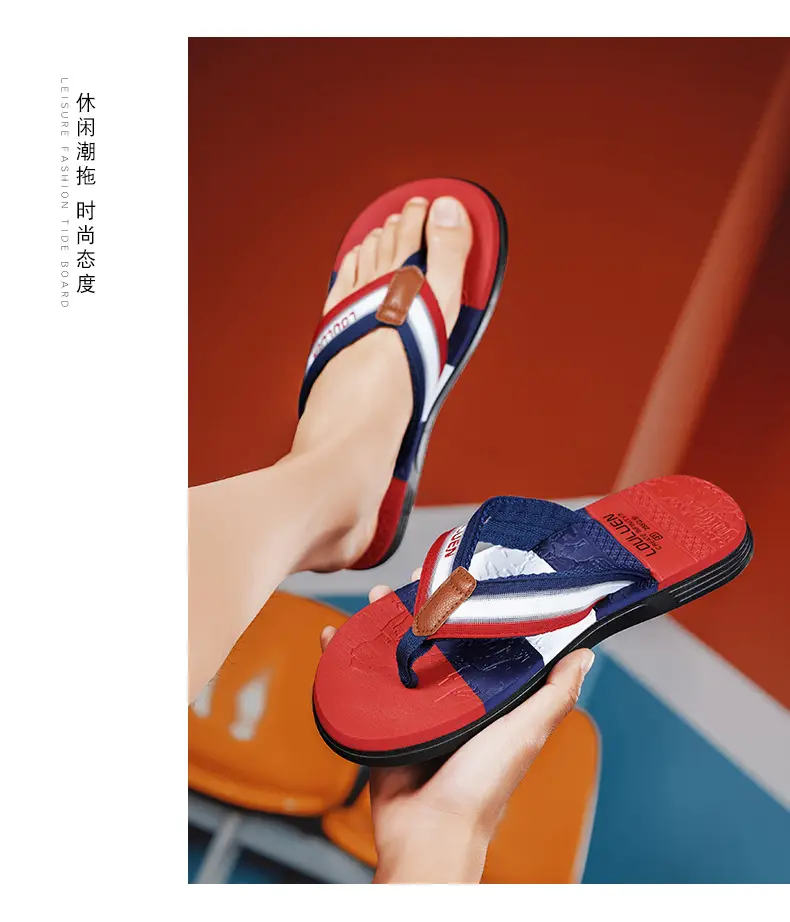 Summer flip flops men's personalized outdoor beach shoes summer outdoor trendy soft bottom non-slip sandals men's fashion — feature 13