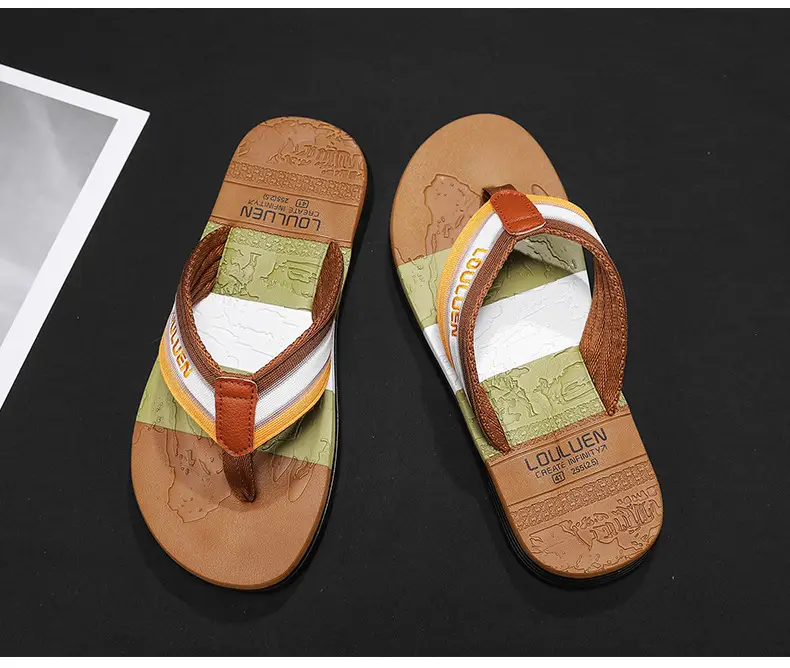 Summer flip flops men's personalized outdoor beach shoes summer outdoor trendy soft bottom non-slip sandals men's fashion — feature 15