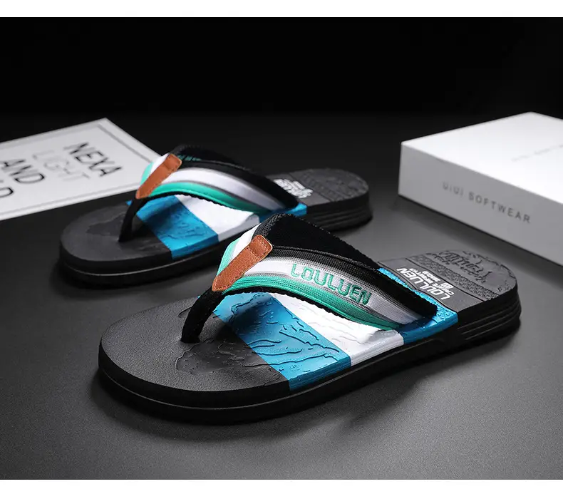 Summer flip flops men's personalized outdoor beach shoes summer outdoor trendy soft bottom non-slip sandals men's fashion — feature 19