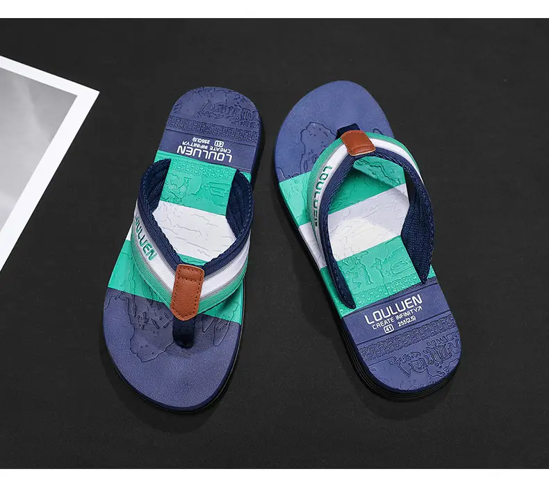 Summer flip flops men's personalized outdoor beach shoes summer outdoor trendy soft bottom non-slip sandals men's fashion — feature 21
