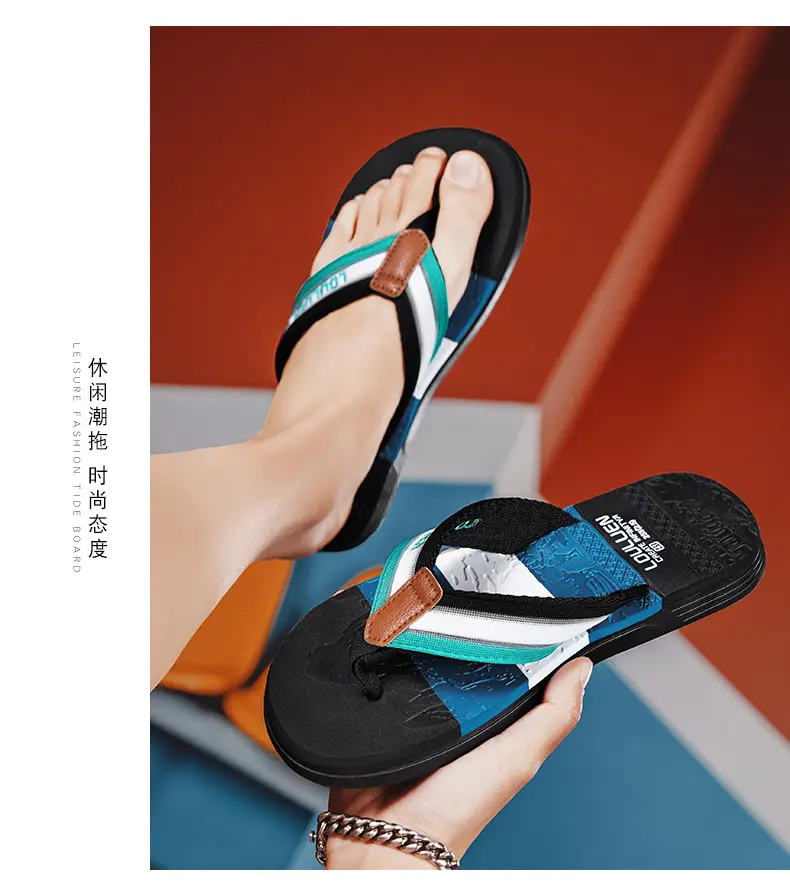 Summer flip flops men's personalized outdoor beach shoes summer outdoor trendy soft bottom non-slip sandals men's fashion — feature 9