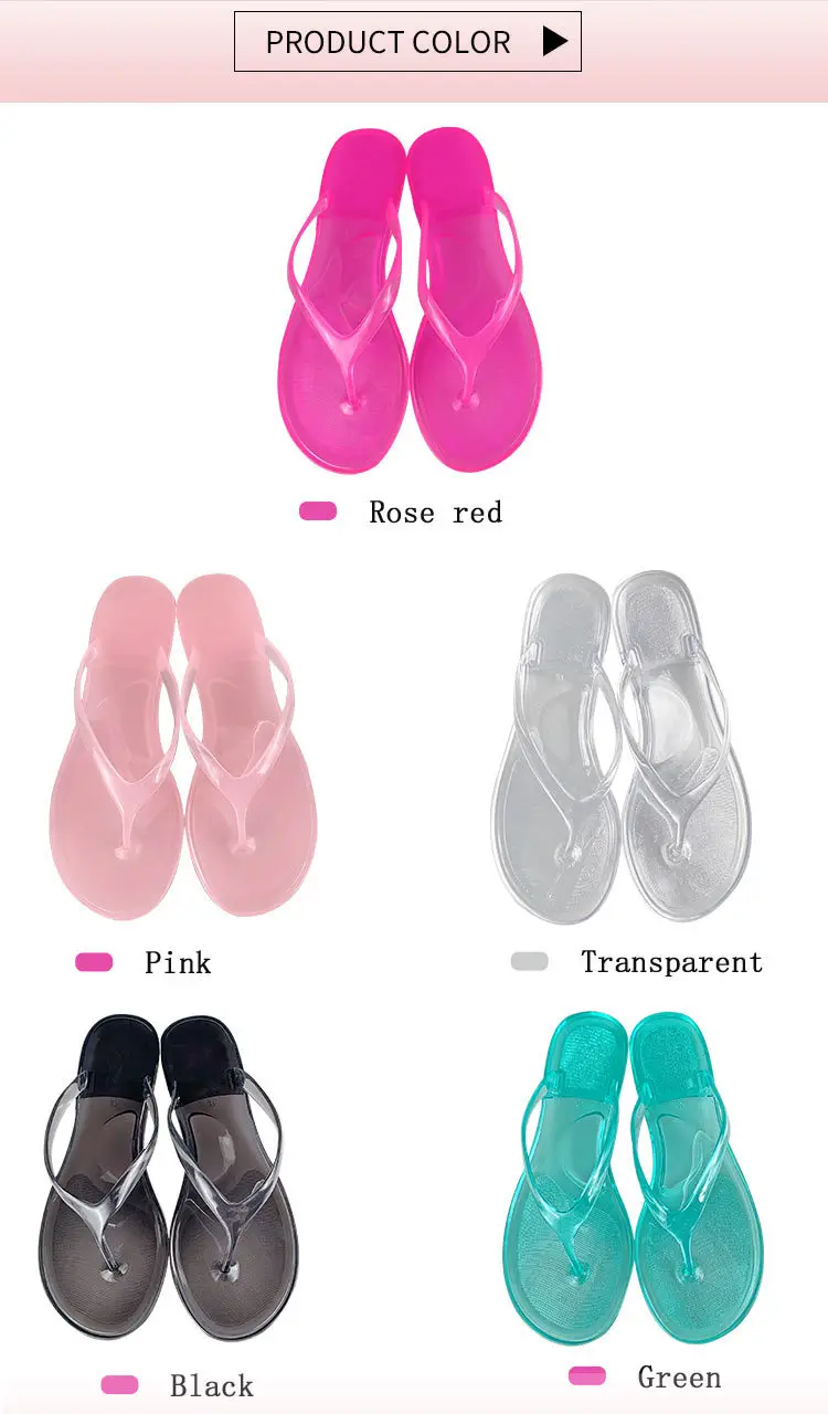 Transparent Beach Flip-Flops, Thong Sandals, Jelly Flat Sandals, Amazon Bestseller, Temu Dropshipping, Y2 — feature 2