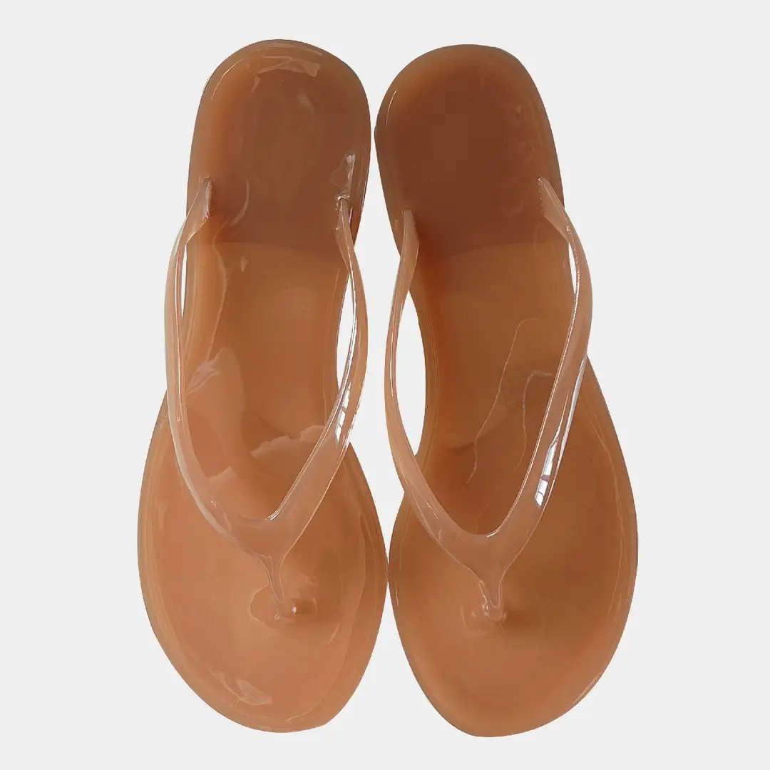 Transparent Beach Flip-Flops, Thong Sandals, Jelly Flat Sandals, Amazon Bestseller, Temu Dropshipping, Y2 - Image 6
